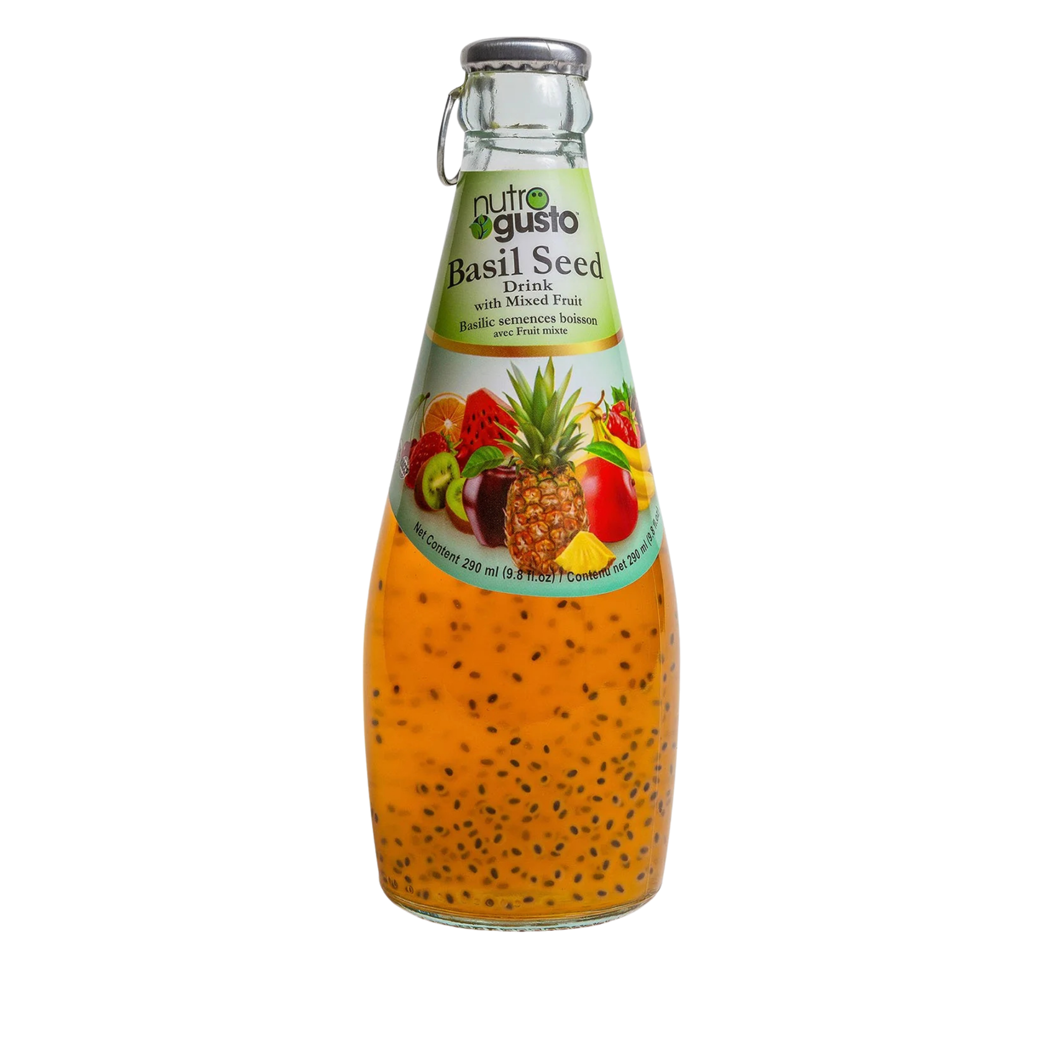 Nutrogusto Basil Seeds w Mixed Fruit Juice 290 mL