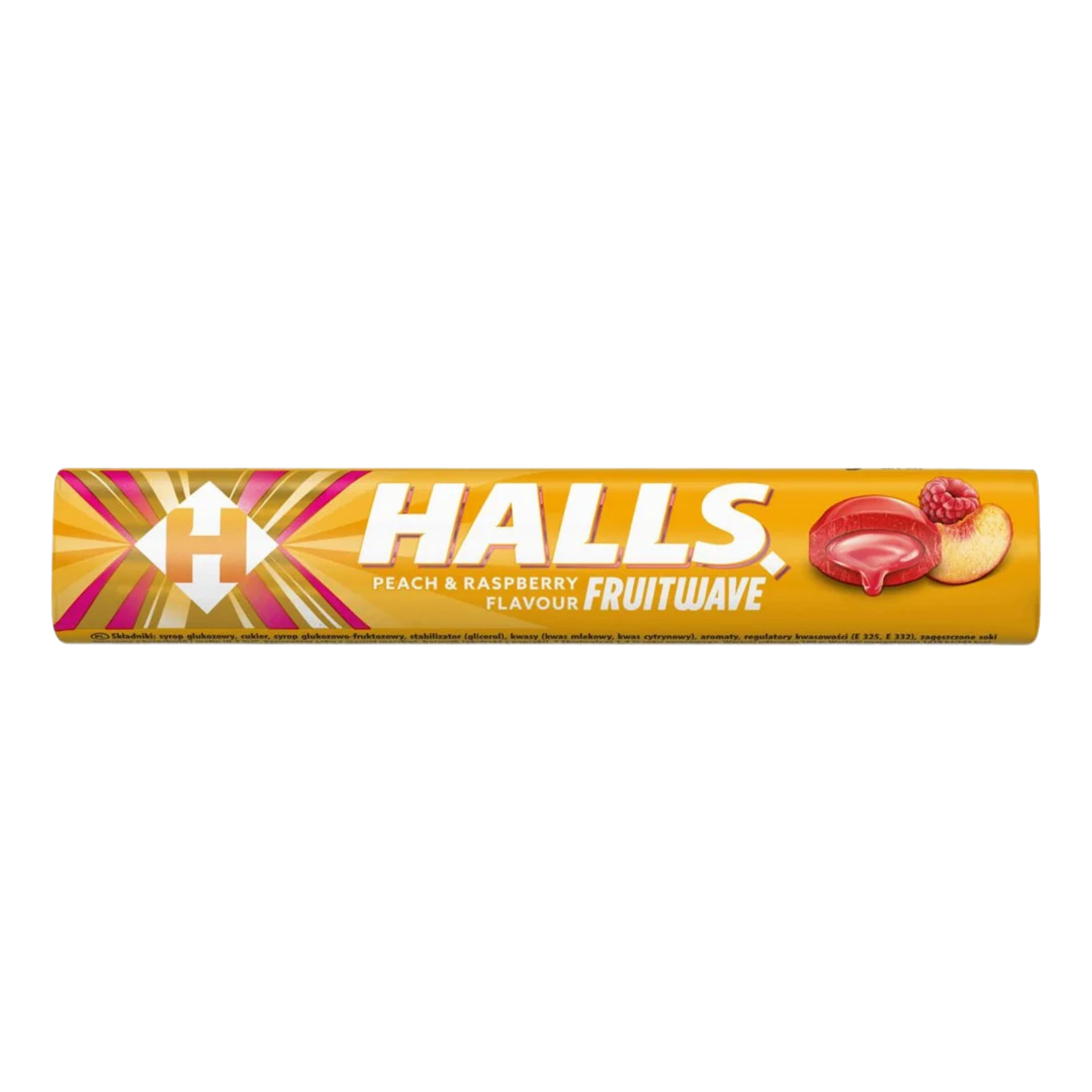Halls Fruitwave Peach & Raspberry 45g