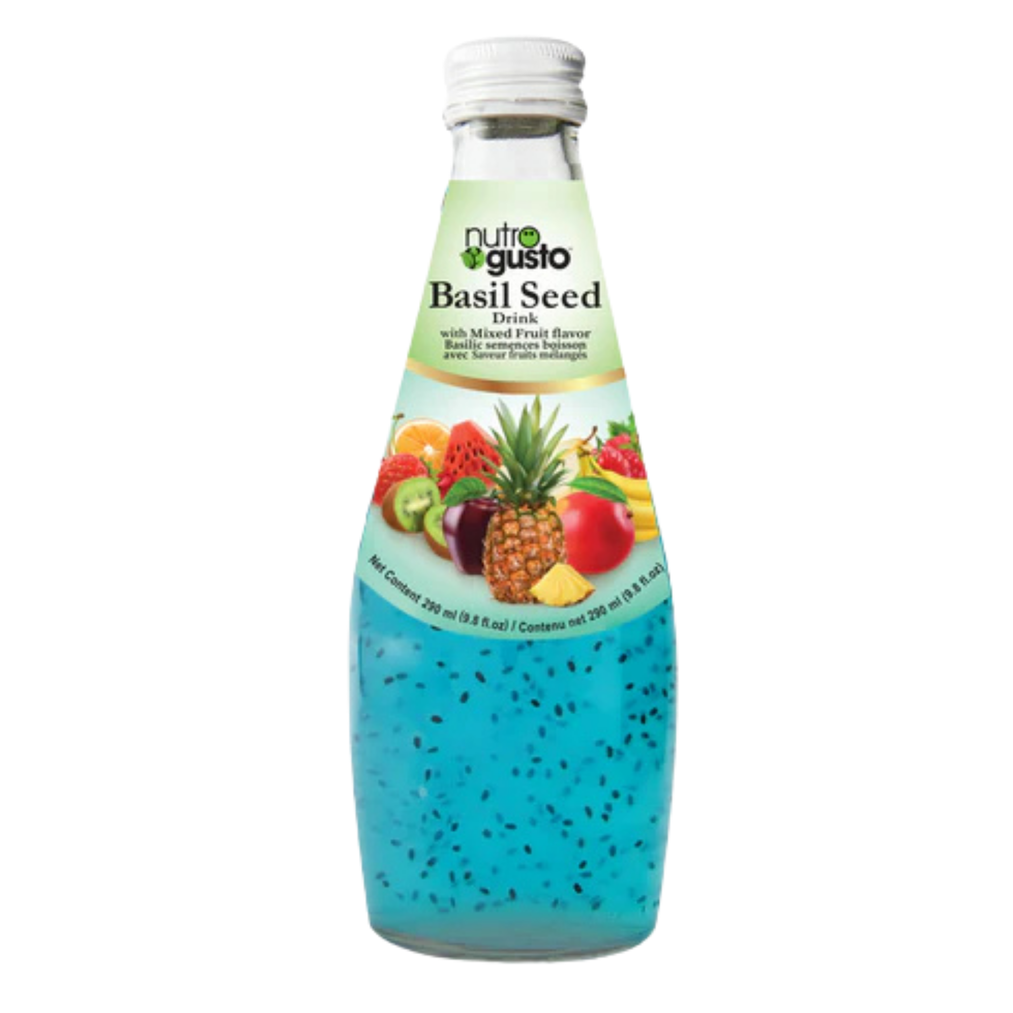 Nutrogusto Basil Seeds w Mixed Fruit Juice 290 mL
