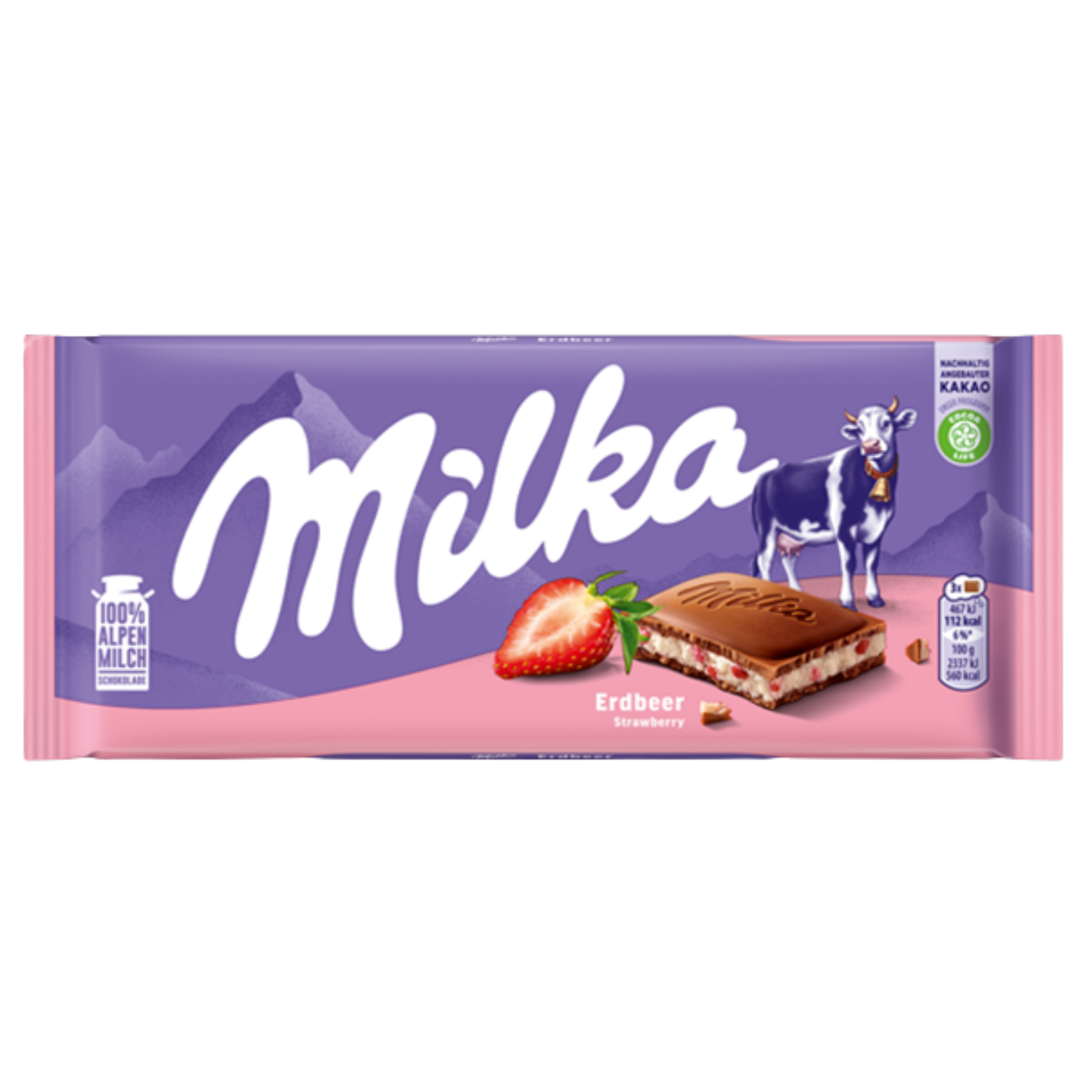 Milka Chocolate Strawberry 100g