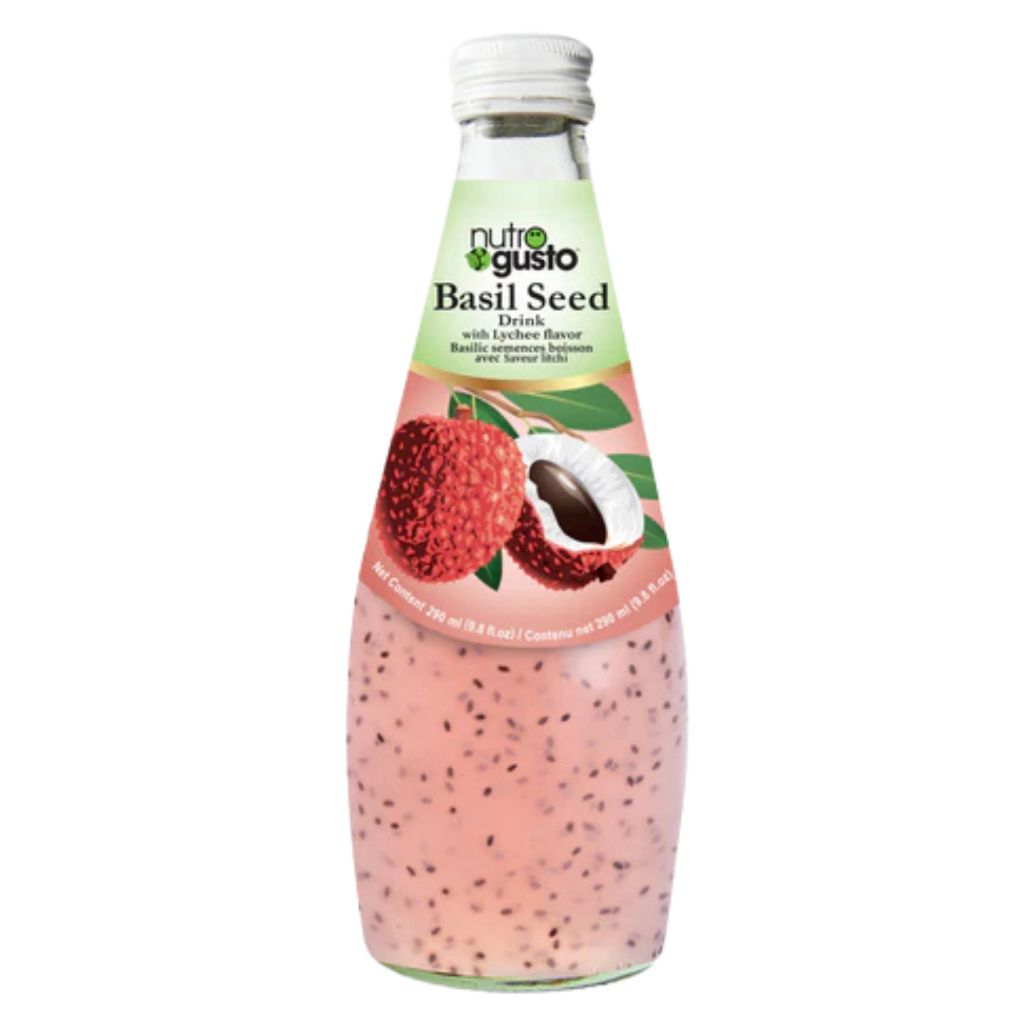 Nutrogusto Basil Seeds w Lychee Juice 290 mL